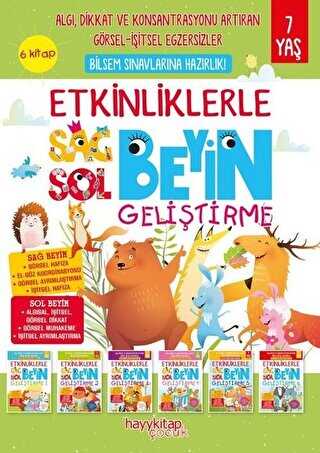Etkinliklerle Sağ Beyin Sol Beyin Geliştirme 6 Kitap