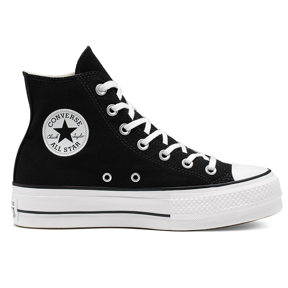Chuck Taylor All Star Platform Canvas Kadın Siyah Sneaker Ayakkabı 560845C