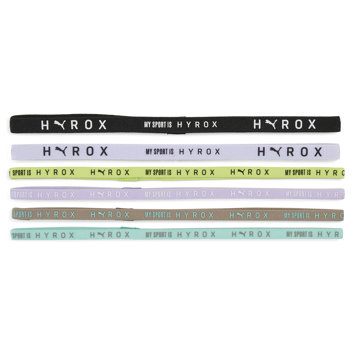 x Hyrox 6'lı Unisex Çok Renkli Antrenman Saç Bandı 02635404
