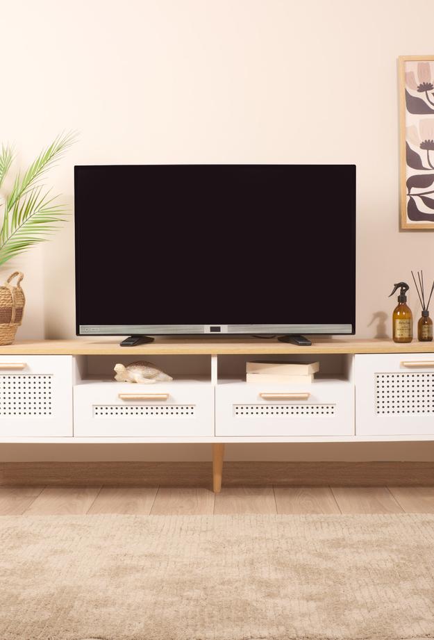 Just Home Arya Tv Ünitesi - Beyaz - Suntalam - 180 cm
