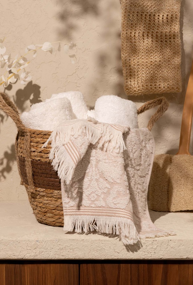 Evidea Soft 2'li Mutfak Havlusu - Gri / Bej - 30x50 cm