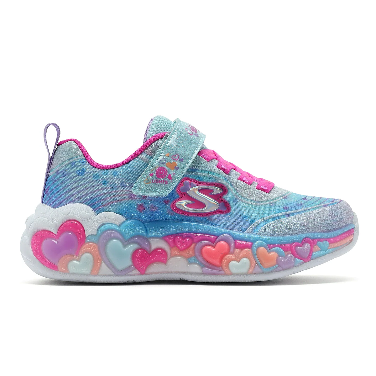 Eternal Heart Lights Çocuk Mavi Sneaker Ayakkabı 302696L LBMT