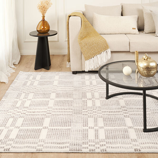 Kaşmir Halı 7/24 İskandinav Velar Gri 120x180 cm