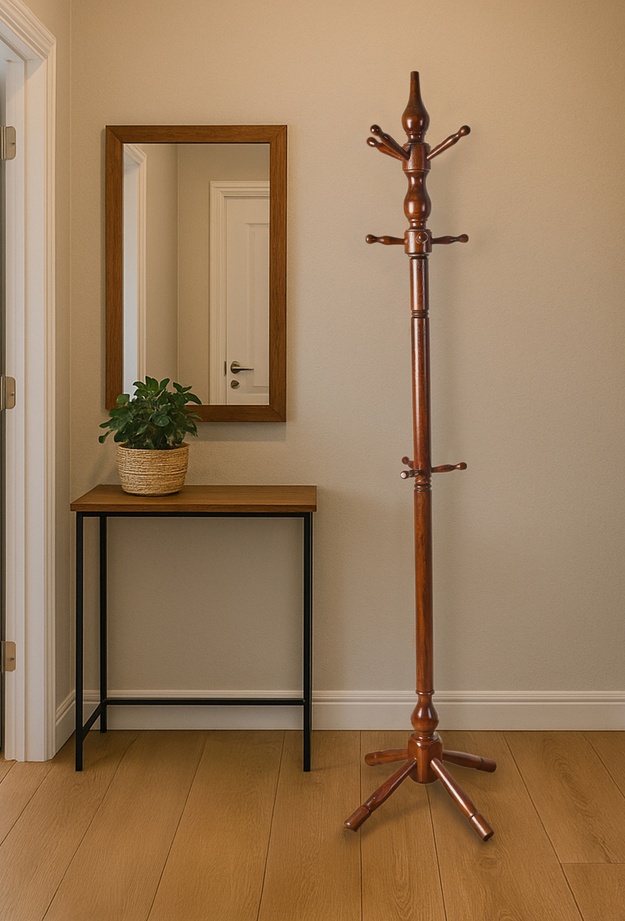 Just Home Tornalı Askılık - Ceviz - 174 cm