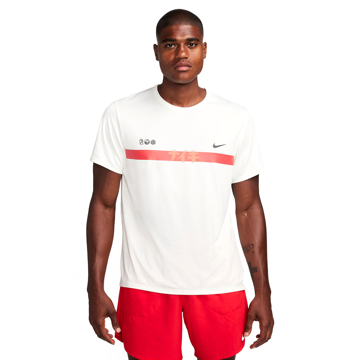 Dri-Fit Uv Erkek Beyaz Koşu T-Shirt FQ8018-133