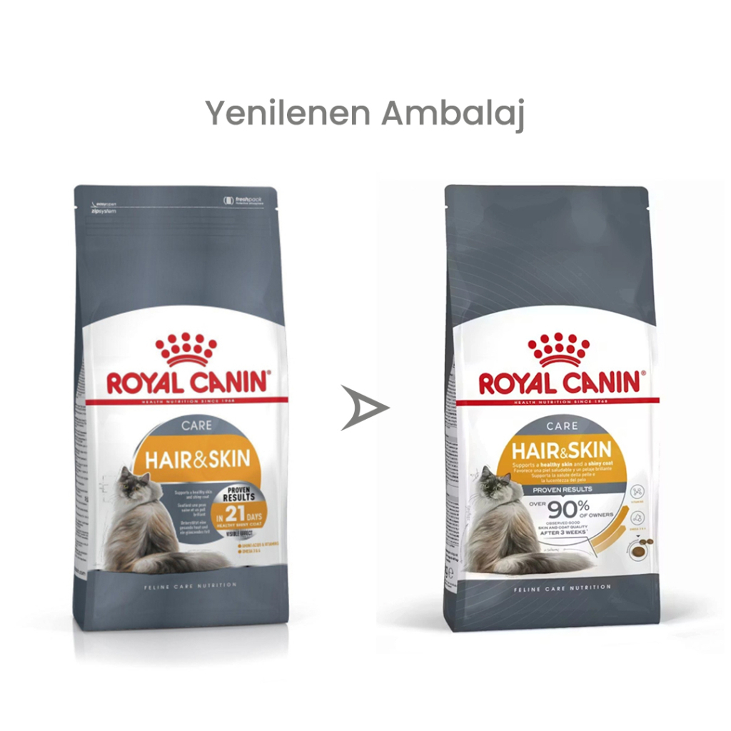 Royal Canin Hair&Skin Hassas Tüylü Kedi Maması 4kg